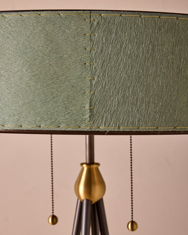 Robert True Ogden RTO Lighting Alina Floor Lamp - Seafoam Natural Hid Leather#natural-hide-leather_sea-foam