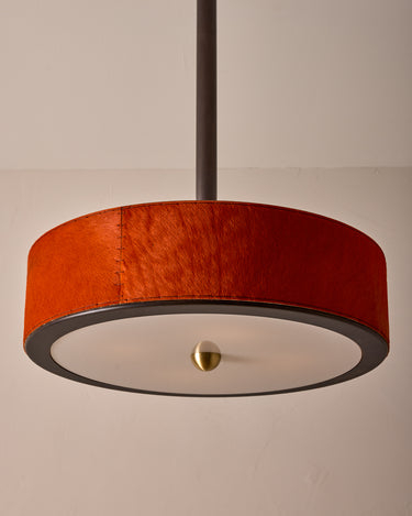 Robert True Ogden RTO Lighting Alina 24" Pendant - Sienna Natural Hid Leather#natural-hide-leather_sienna
