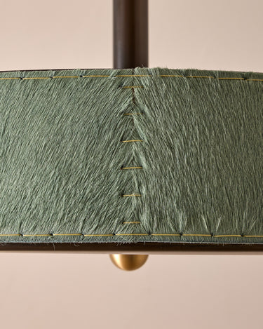 Robert True Ogden RTO Lighting Alina 18" Pendant - Seafoam Natural Hid Leather#natural-hide-leather_sea-foam