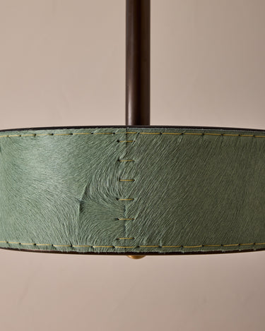 Robert True Ogden RTO Lighting Alina 12" Pendant - Seafoam Natural Hid Leather#natural-hide-leather_sea-foam