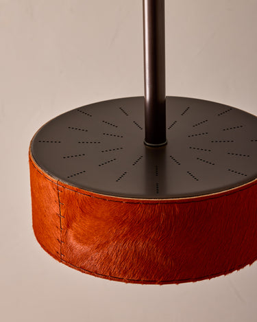 Robert True Ogden RTO Lighting Alina 12" Pendant - Sienna Natural Hid Leather#natural-hide-leather_sienna