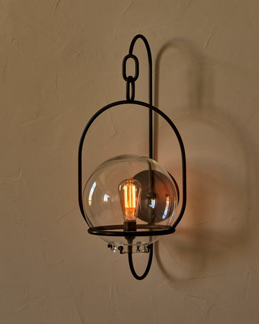 Robert True Ogden RTO Lighting - Large Emil Sconce - Oil Rubbed Brass - 10" Clear Glass Globe#finish_oil-rubbed-brass #glass_clear-glass