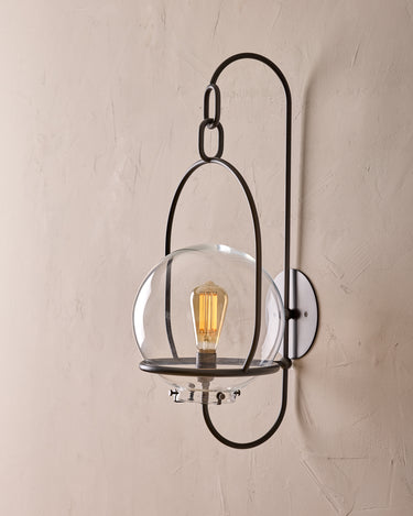 Robert True Ogden RTO Lighting - Large Emil Sconce - Oil Rubbed Brass - 10" Clear Glass Globe#finish_oil-rubbed-brass #glass_clear-glass