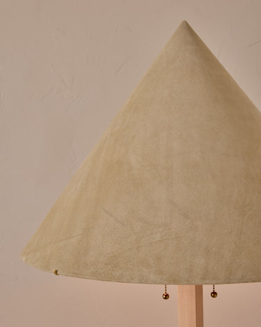 Robert True Ogden RTO Lighting Anouck Floor Lamp - Clear Maple#wood-finish_clear-maple #shade-color_stone