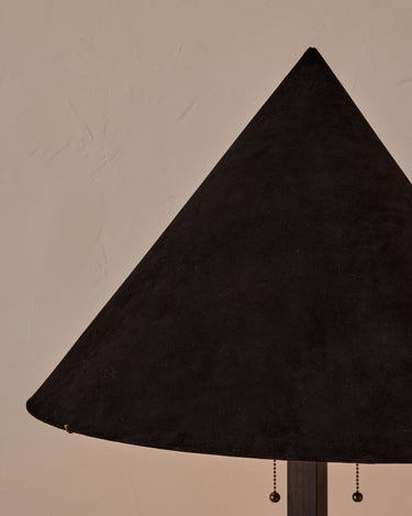 Robert True Ogden RTO Lighting Anouck Floor Lamp - Dark Wash Maple#wood-finish_dark-wash-maple #shade-color_anthracite