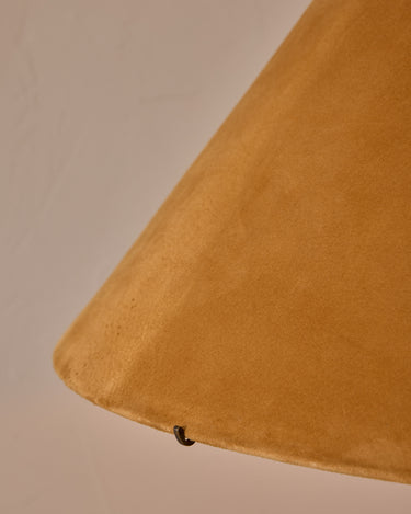 Robert True Ogden RTO Lighting Anouck Floor Lamp - Dark Wash Maple#wood-finish_dark-wash-maple #shade-color_camel