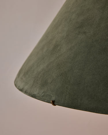 Robert True Ogden RTO Lighting Anouck Floor Lamp - Walnut#wood-finish_walnut #shade-color_loden