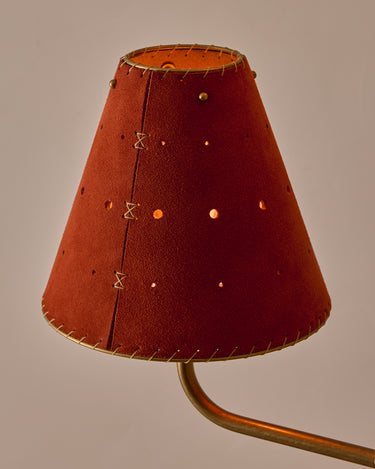 Robert True Ogden RTO Lighting Tulip Chandelier 36 inch Width - Brick Suede#shade-color_brick