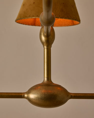 Robert True Ogden RTO Lighting Tulip Chandelier 36 inch Width - Sand Suede#shade-color_sand