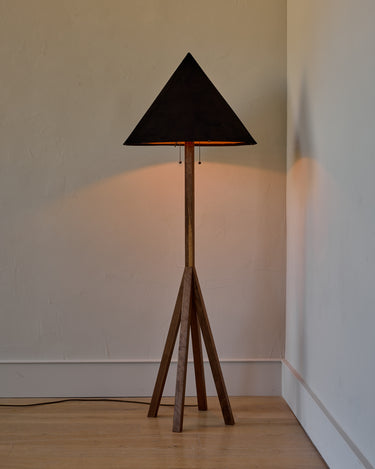 Robert True Ogden RTO Lighting Anouck Floor Lamp - Walnut#wood-finish_walnut #shade-color_anthracite