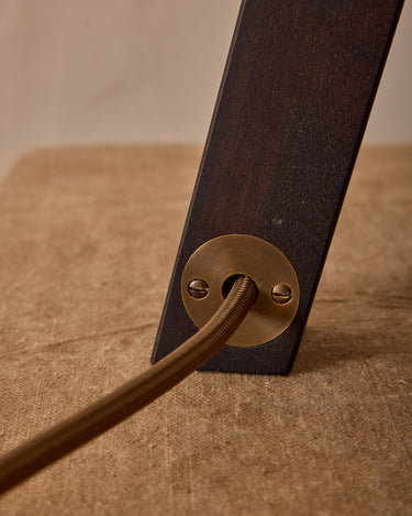 Robert True Ogden RTO Lighting Anouck Table Lamp - Dark Wash Maple#wood-finish_dark-wash-maple