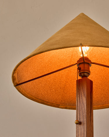 Robert True Ogden RTO Lighting Anouck Table Lamp - Walnut#wood-finish_walnut
#shade-color_camel