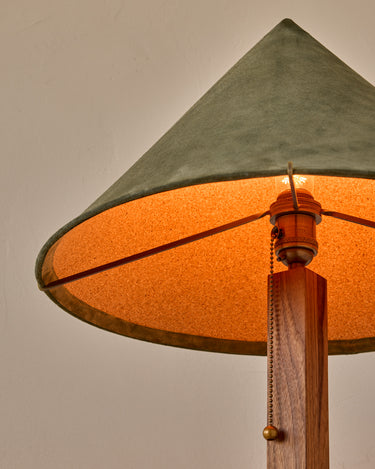 Robert True Ogden RTO Lighting Anouck Table Lamp - Walnut#wood-finish_walnut
#shade-color_loden