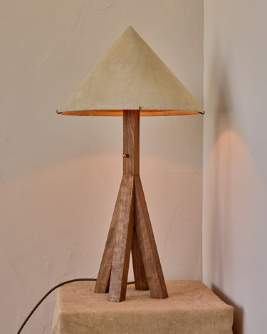 Robert True Ogden RTO Lighting Anouck Table Lamp - Walnut#wood-finish_walnut
#shade-color_stone