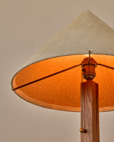 Robert True Ogden RTO Lighting Anouck Table Lamp - Walnut#wood-finish_walnut
#shade-color_stone