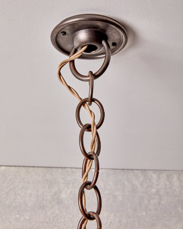 Robert True Ogden RTO Lighting - Faye Pendant - Oil Rubbed Bronze Canopy, Chains and Beige Wire#finish_oil-rubbed-bronze