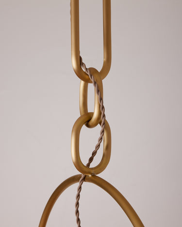 Robert True Ogden RTO Lighting - Extra Large Emil Pendant - Brushed Satin Brass Chain Links#finish_brushed-satin-brass