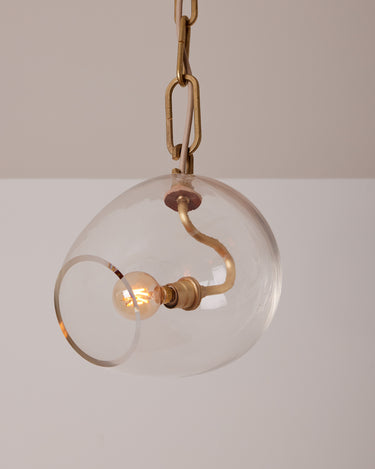 Robert True Ogden RTO Lighting Small Lou Pendant Clear Glass#glass_clear-glass