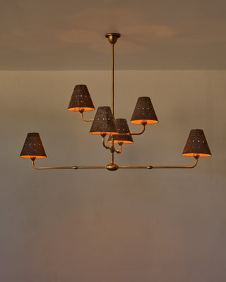 Robert True Ogden RTO Lighting - 30" Adele Milk Glass Chandelier - Four Milk Glass Globe - Milk Glass Panels#finish_antique-brass-oil-rubbed-brass