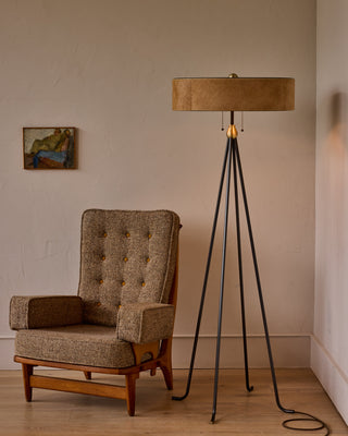 Robert True Ogden RTO Lighting Alina Floor Lamp - Oat Natural Hid Leather#natural-hide-leather_oat