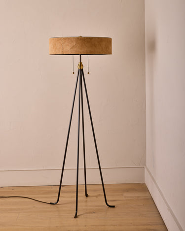 Robert True Ogden RTO Lighting Alina Floor Lamp - Oat Natural Hid Leather#natural-hide-leather_oat