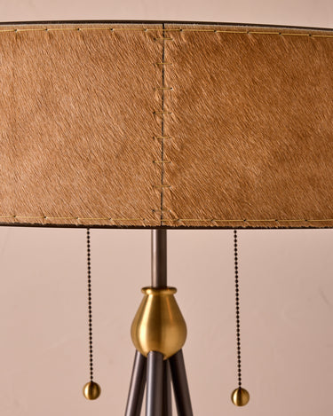 Robert True Ogden RTO Lighting Alina Floor Lamp - Oat Natural Hid Leather#natural-hide-leather_oat