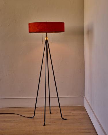 Robert True Ogden RTO Lighting Alina Floor Lamp - Sienna Natural Hid Leather#natural-hide-leather_sienna
