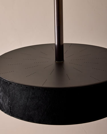 Robert True Ogden RTO Lighting Alina 24" Pendant  - Black Natural Hid Leather#natural-hide-leather_black