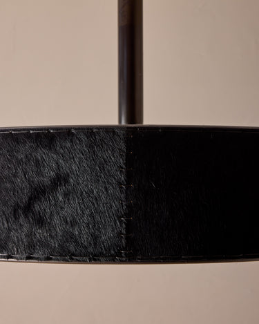 Robert True Ogden RTO Lighting Alina 24" Pendant  - Black Natural Hid Leather#natural-hide-leather_black