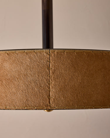 Robert True Ogden RTO Lighting Alina 24" Pendant  - Oat Natural Hid Leather#natural-hide-leather_oat
