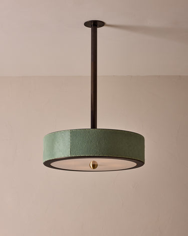 Robert True Ogden RTO Lighting Alina 24" Pendant  - Seafoam Natural Hid Leather#natural-hide-leather_sea-foam