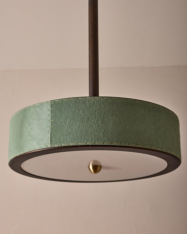Robert True Ogden RTO Lighting Alina 24" Pendant  - Seafoam Natural Hid Leather#natural-hide-leather_sea-foam