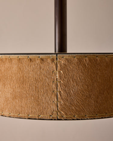 Robert True Ogden RTO Lighting Alina 12" Pendant  - Oat Natural Hid Leather#natural-hide-leather_oat