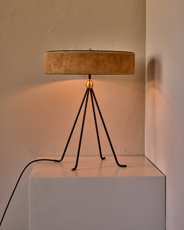 Robert True Ogden RTO Lighting Alina Table Lamp - Oat Natural Hid Leather#natural-hide-leather_oat