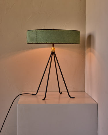 Robert True Ogden RTO Lighting Alina Table Lamp - Seafoam Natural Hid Leather#natural-hide-leather_sea-foam