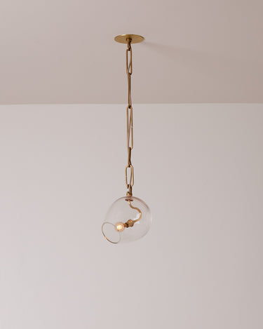 Robert True Ogden RTO Lighting Small Lou Pendant Clear Glass#glass_clear-glass