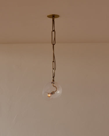 Robert True Ogden RTO Lighting Small Lou Pendant Opal Glass#glass_opal-glass