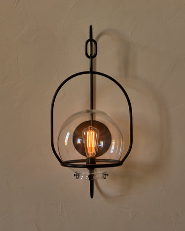 Robert True Ogden RTO Lighting - Large Emil Sconce - Oil Rubbed Brass - 10" Clear Glass Globe#finish_oil-rubbed-brass #glass_clear-glass