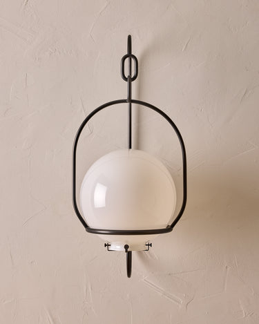 Robert True Ogden RTO Lighting - Large Emil Sconce - Oil Rubbed Brass - 10" Milk Glass Globe#finish_oil-rubbed-brass #glass_milk-glass