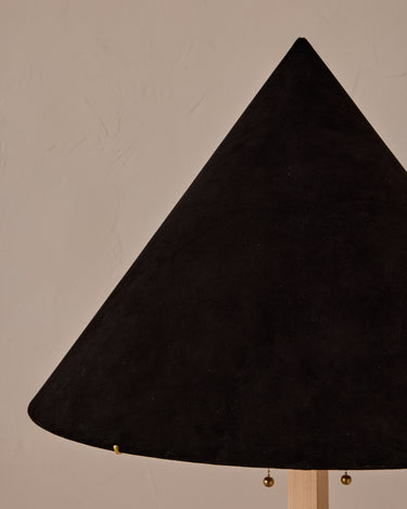 Robert True Ogden RTO Lighting Anouck Floor Lamp  - Clear Maple#wood-finish_clear-maple #shade-color_anthracite