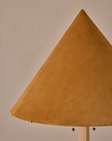Robert True Ogden RTO Lighting Anouck Floor Lamp  - Clear Maple#wood-finish_clear-maple #shade-color_camel
