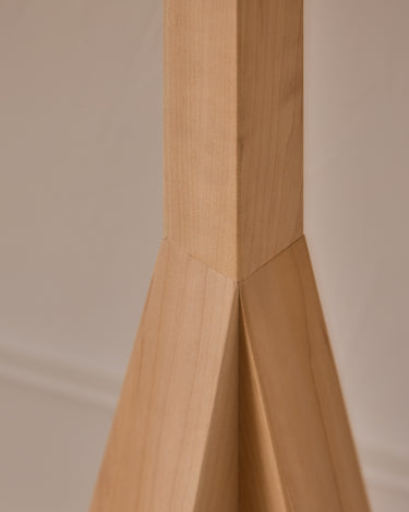 Wooden lamp legs stand against a beige background

Robert True Ogden RTO Lighting Anouck Floor Lamp  - Clear Maple#wood-finish_clear-maple