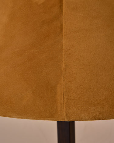 Robert True Ogden RTO Lighting Anouck Floor Lamp  - Dark Wash Maple#wood-finish_dark-wash-maple #shade-color_camel