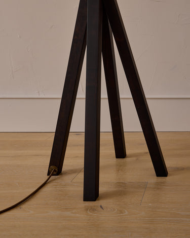 Robert True Ogden RTO Lighting Anouck Floor Lamp  - Dark Wash Maple#wood-finish_dark-wash-maple