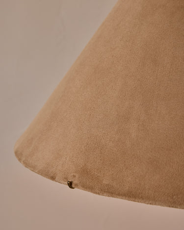 Robert True Ogden RTO Lighting Anouck Floor Lamp  - Walnut#wood-finish_walnut #shade-color_beige