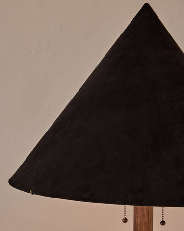 Robert True Ogden RTO Lighting Anouck Floor Lamp  - Walnut#wood-finish_walnut #shade-color_anthracite
