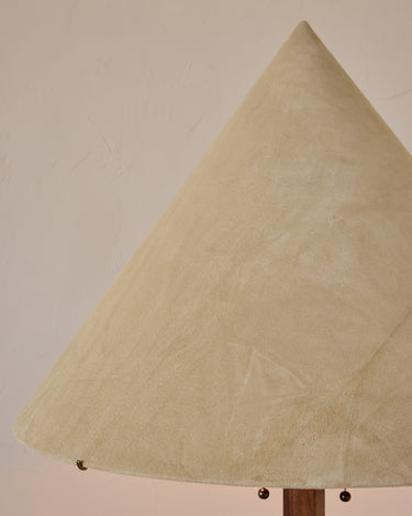 Robert True Ogden RTO Lighting Anouck Floor Lamp  - Walnut#wood-finish_walnut #shade-color_stone