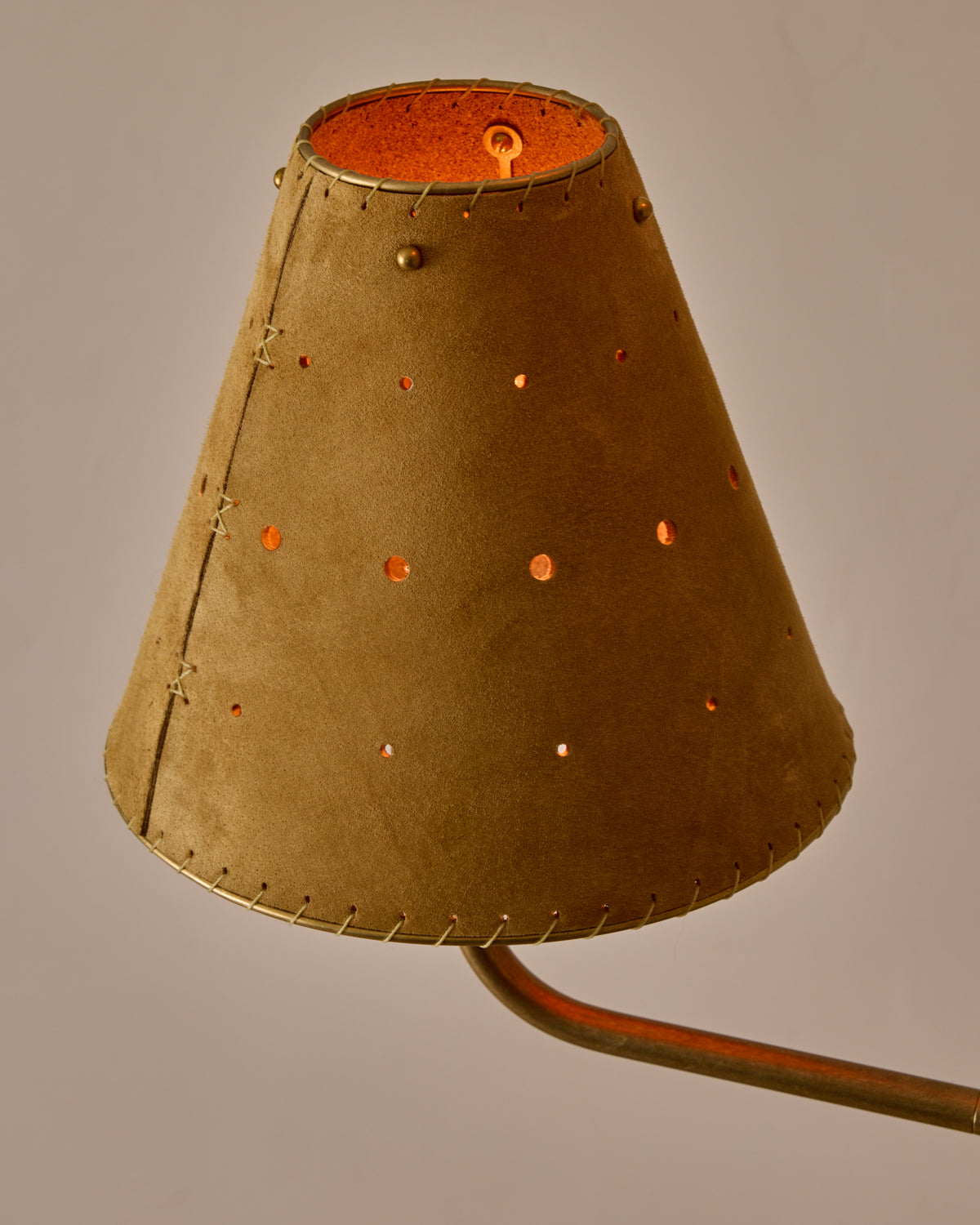 Robert True Ogden RTO Lighting Tulip Chandelier 36 inch Width - Sand Suede#shade-color_sand