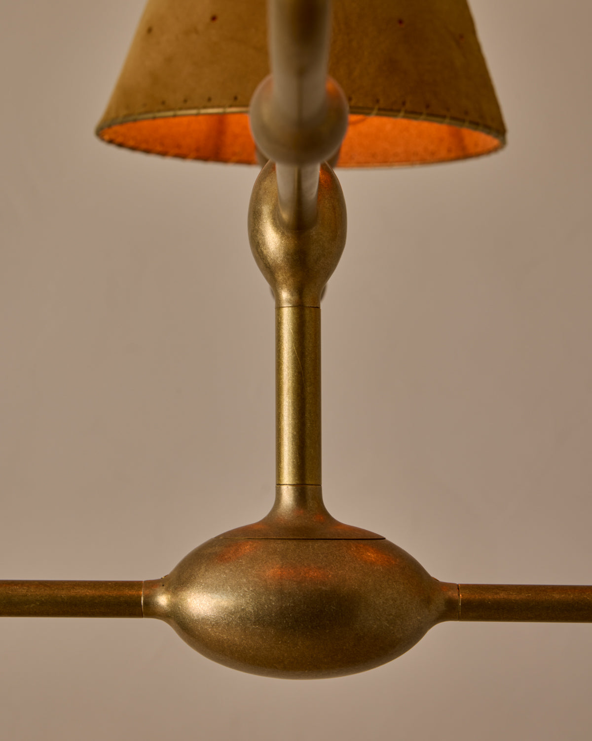 Robert True Ogden RTO Lighting Tulip Chandelier 36 inch Width - Sand Suede#shade-color_sand