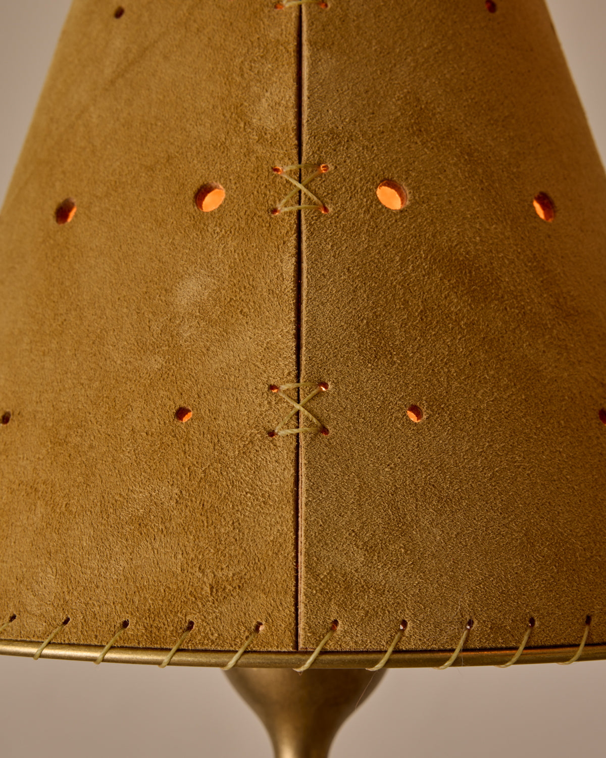 Robert True Ogden RTO Lighting Tulip Chandelier 36 inch Width - Sand Suede#shade-color_sand